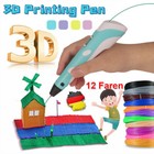 Dzieci Zrób to sam Zestaw długopisów 3D Pióro do drukowania 3D 12 kolorów 3m PLA Filament 3D Pióro do drukowania