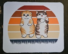 Neoprene Mouse Pad Homemade Cute Kittens Cats Custom Computer Accessory