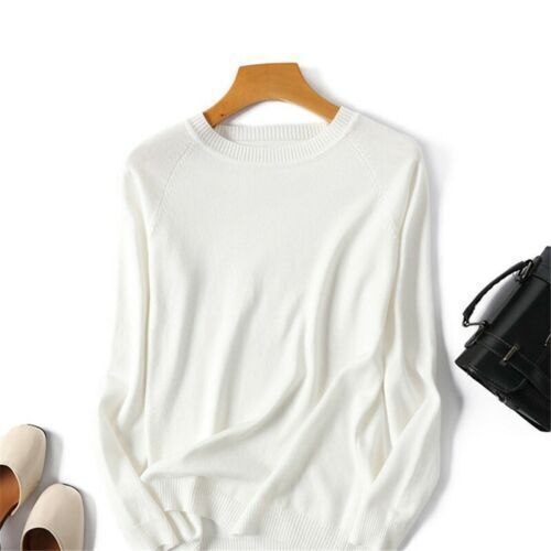 Autumn Long O-Neck Sweaters Knitted Winter Sweater new Striped Pullover Sleeve - Picture 12 of 17