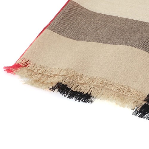 BURBERRY Cashmere Scarf Large Scarf Women Men Lightweight 8024500 Archive Beige - Picture 4 of 6