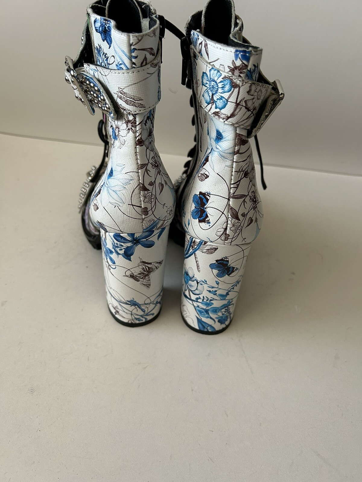 Jefferey Campbell White/Black Patchwork Lilith 2,… - image 14