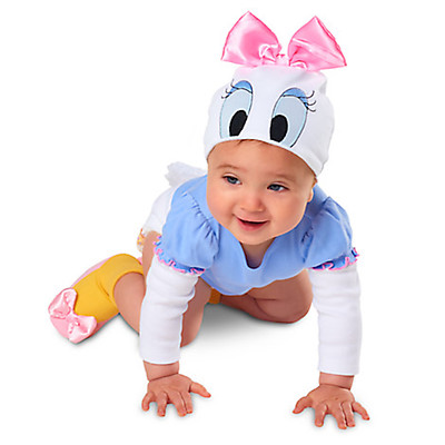 Disney Store Daisy Duck Halloween Costume Bodysuit 100% Organic Cotton NEW