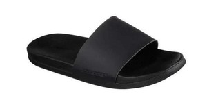 skechers slides black
