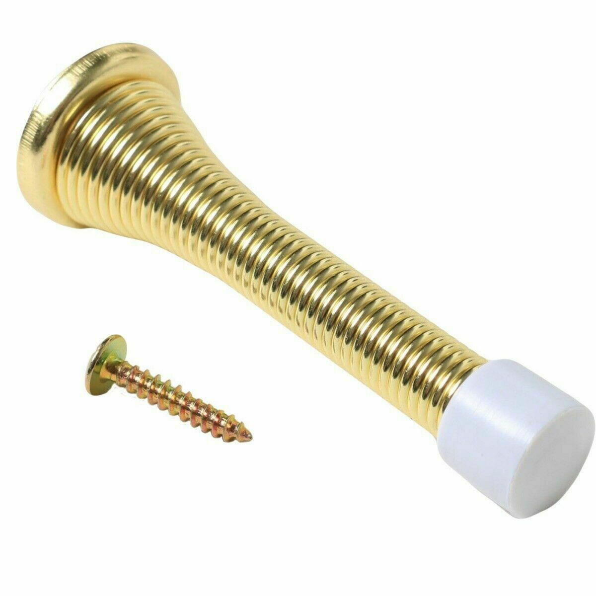 Door Stop Floor Wall Screw or Stick-on Projection Skirting Rubber Buffer  Stopper