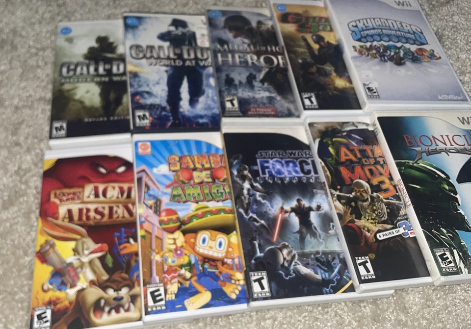 Lot of 10 Nintendo Wii Games - Call of Duty, Star Wars, Skylanders, + more! ✅ - Image 2 of 3
