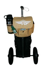 FLY GREEN NICKEL BAG 3 TAN DISC GOLF ROVER ZUCA CART PUTTER POUCH POCKET