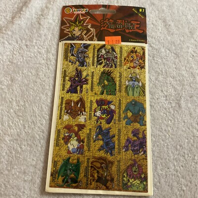 Vintage 1996 Sandylion Yugioh #1 Series Stickers 2 Sheets Collectible Collection