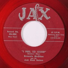 BROWNIE MCGHEE: i feel so good / key to highway JAX 7" Single 45 RPM