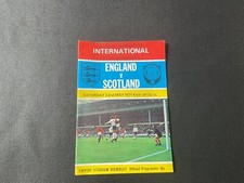 Football Programme England V Scotland (British Championship) 22.5.1971