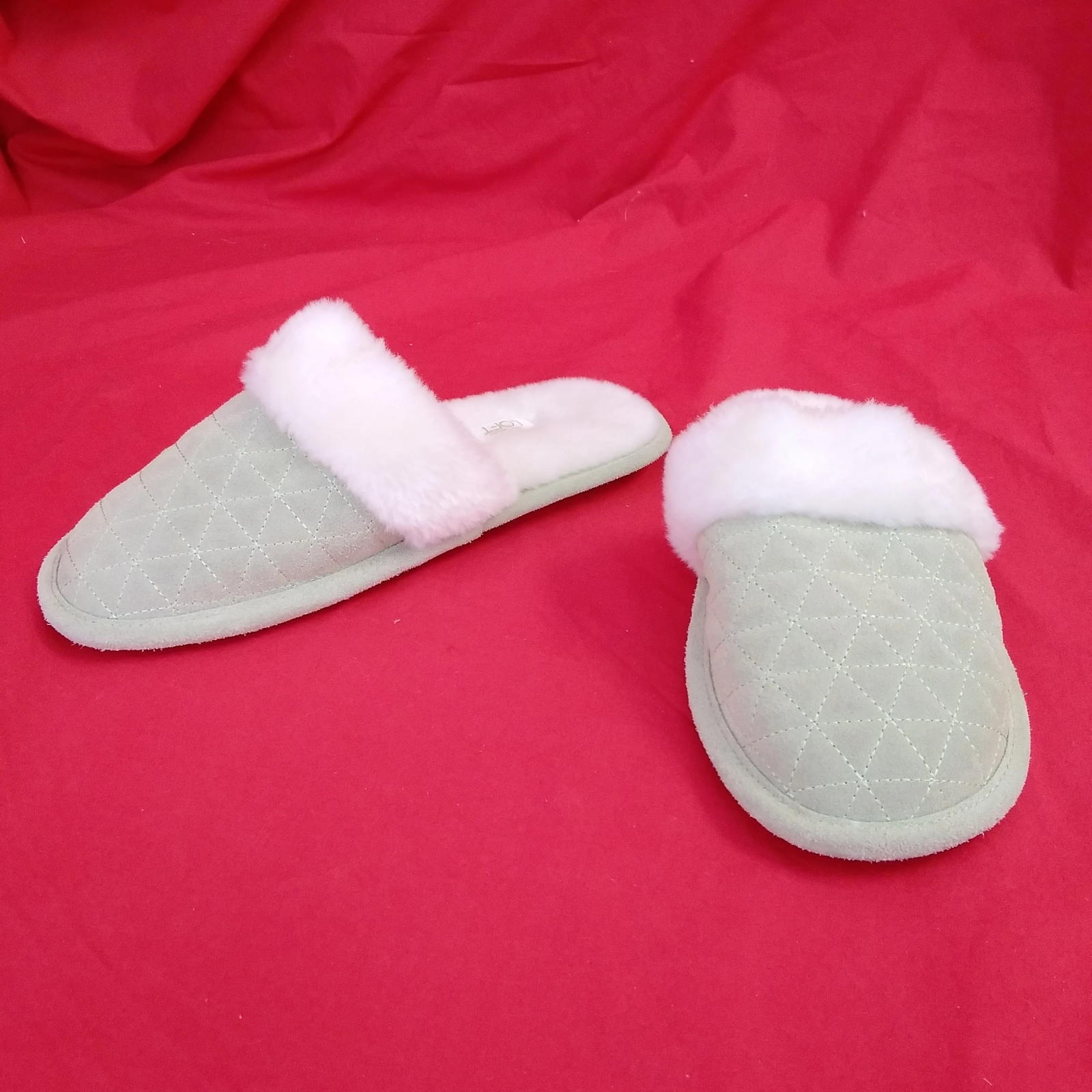 Ann Taylor Loft Light Green Slippers - Size: M (8) | eBay