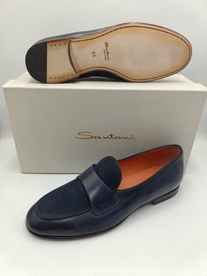 Santoni Loafer - Men's Shoes - Size 8.5 UK/42.5 EU/9.5 - Blue