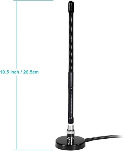 CB Antenna 27Mhz CB Radio Antenna Soft Whip Magnetic Base CB Antenna BNC & PL259 - Picture 3 of 8