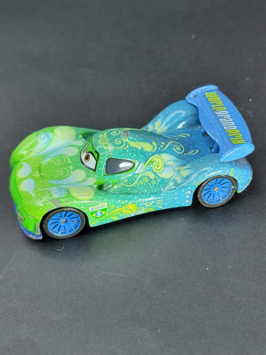 MATTEL CARS MOVIE CARLA VELOSO DIECAST CAR BRAZIL WGP RACER