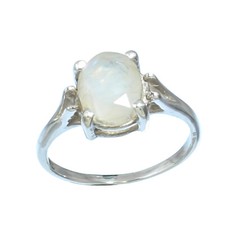 RAINBOW MOONSTONE NATURAL GEMSTONE 925 SOLID STERLING SILVER JEWELRY RING 3 TO12