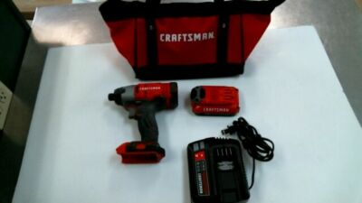 CRAFTSMAN CMCF800C2 V20 20-Volt Li-ion V20 Cordless 1/4-Inch Impact Driver Kit 885911675413|