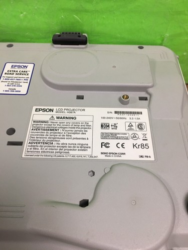 Epson Powerlite 905 XGA 3000 ANSI Lumens Projector 94H W/REMOTE & CABLES-TESTED - 第 12/16 張圖片