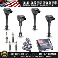 4 Ignition Coils & 4 NGK Iridium Spark Plugs for Nissan Sentra 2002-2006 2.5L