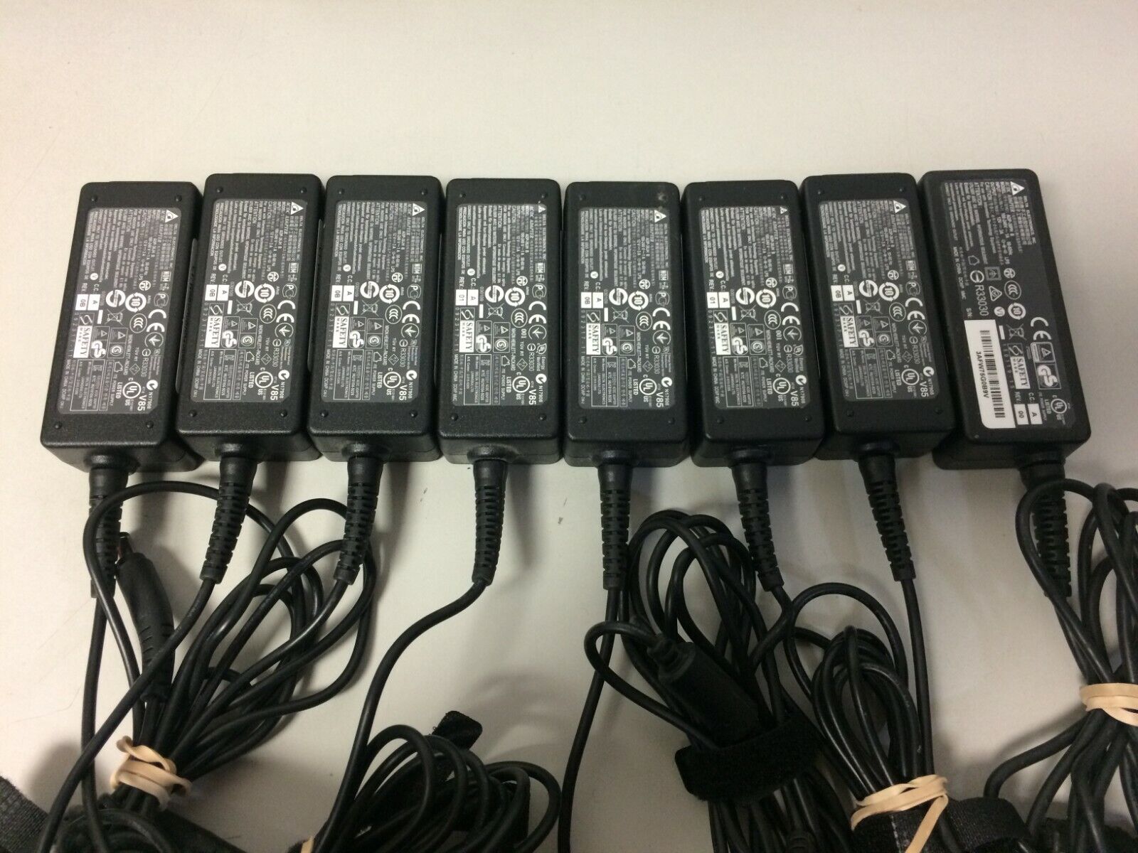LOT of 8 Delta Electronics 12V 3A (ADP-36JH B) AC Power Adapters 5.5mm 