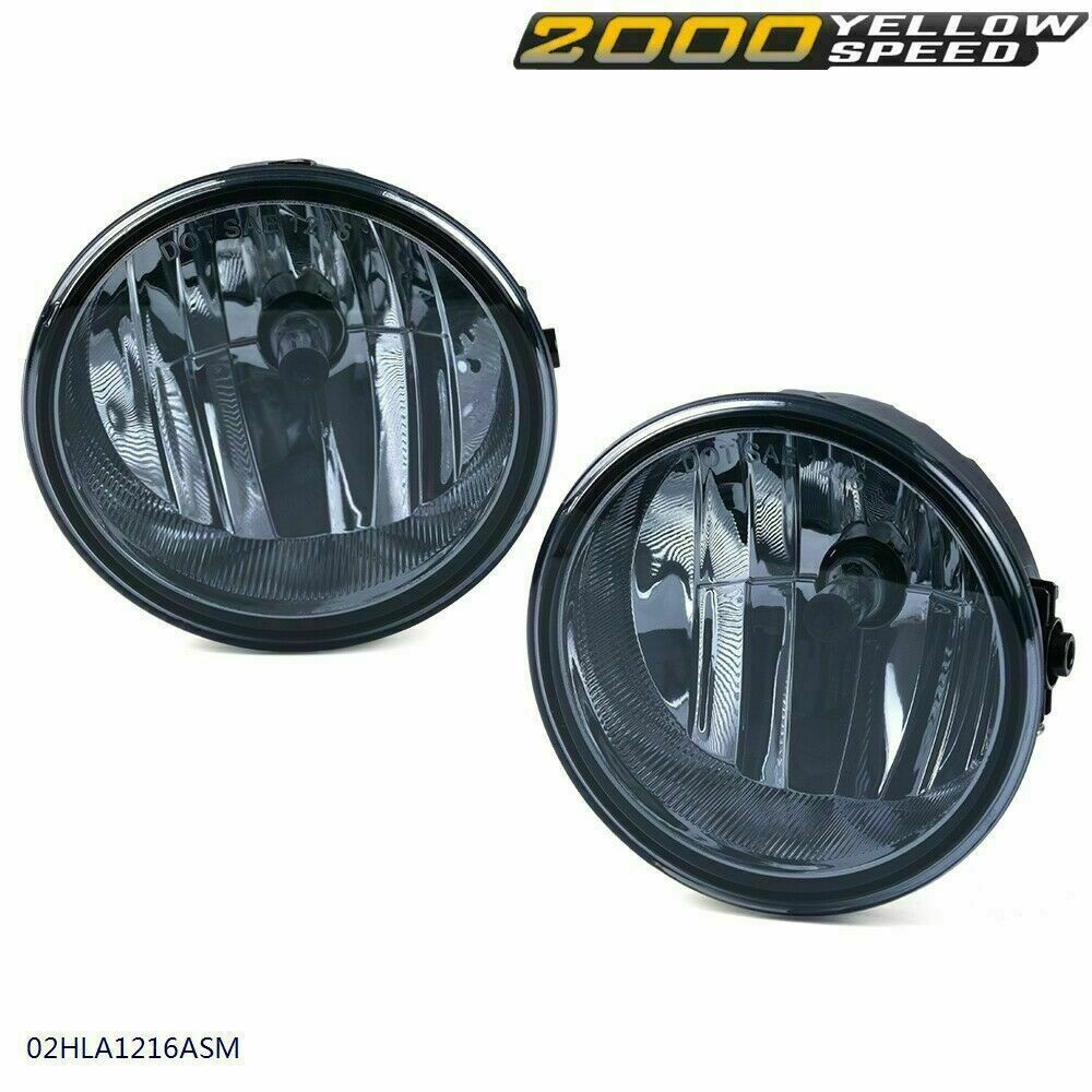 2 SMOKE LENS FOG LIGHT FIT FOR 2006-2010 FORD F-150 LH & RH W/ BULBS NEW