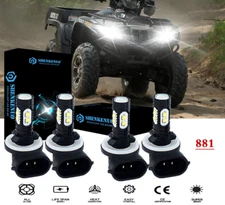 4x Headlight For ARCTIC CAT 400 500 650 700 HI/Lo Beam LED Light Bulbs