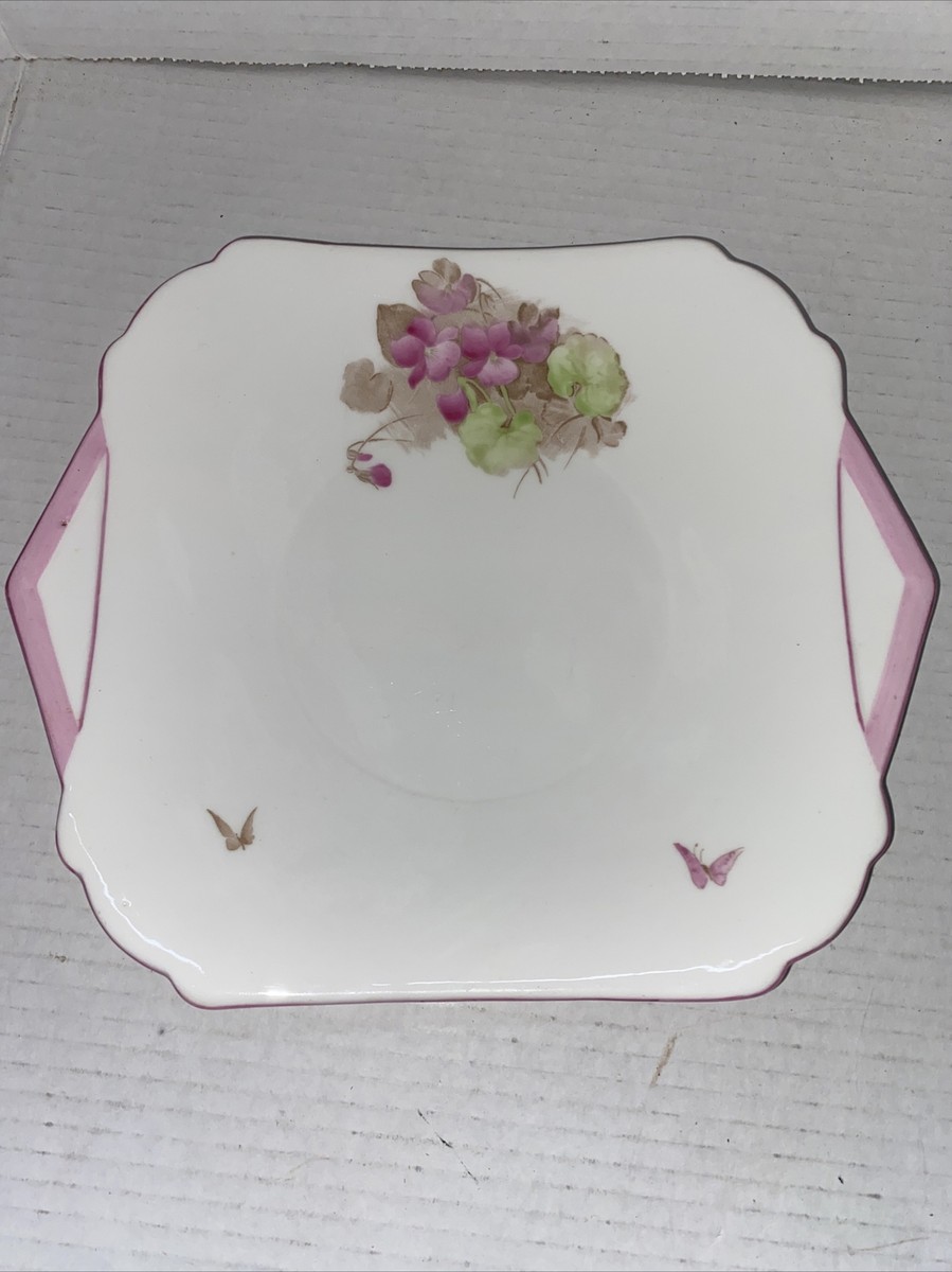Vintage Shelley Made In England Shelley Violets & Butterflies 2223