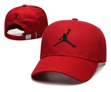 Jordan Jump Men's Trucker Hat Adjustable Casual Sports Baseball Cap New Red