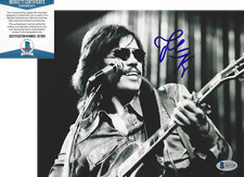 JOHN KAY - STEPPENWOLF BAND LEAD SINGER - SIGNED 8x10 PHOTO J BECKETT COA BAS