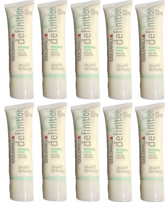 Lot 10 Goldwell Definition PERMED & CURLY Curl Hair Care Treatment .6oz Tubes
