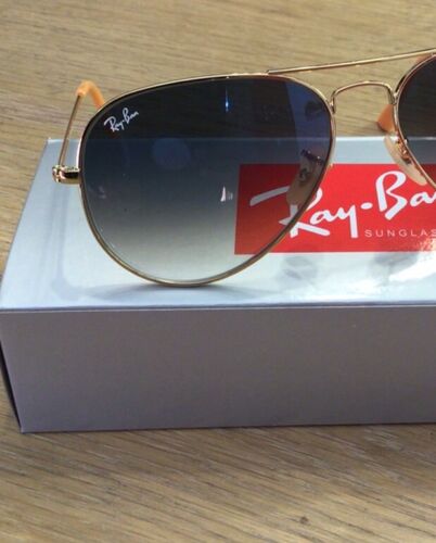 Ray-Ban RB3025 hellblaue Gläser mit Farbverlauf, Unisex, klassische Sonnenbrille. - Bild 13 von 24