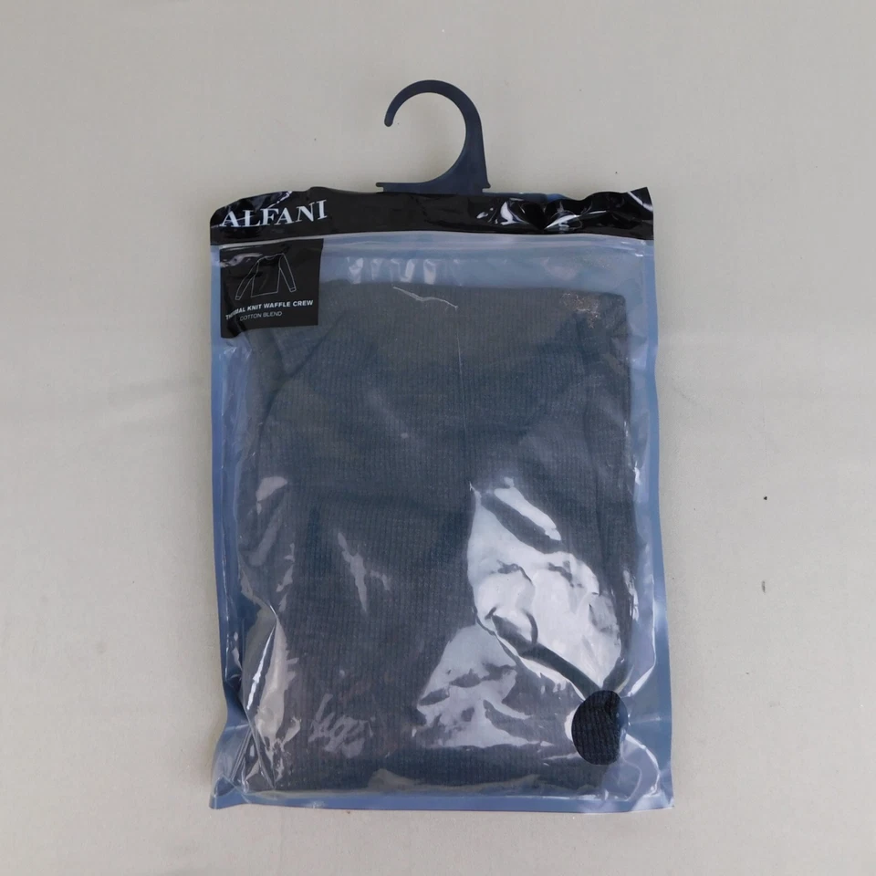 Ropa interior larga térmica cuello redondo tejido gofre Alfani - carbón, pequeña #7034 Foto 2 de 4