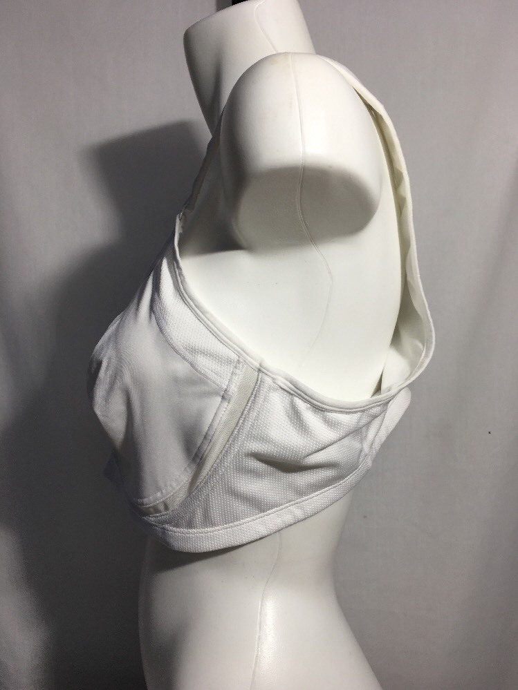 JOCKEY WOMEN'S UNDERWIRE ACTIVE CROSS BACK SPORTS BRA WHITE SZ 40 D NEW