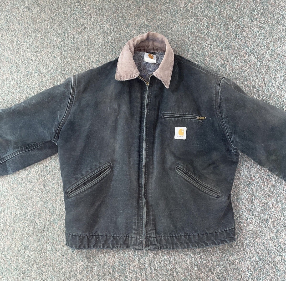 Vintage Carhartt Detroit Jacket Black Medium (90s) | eBay 