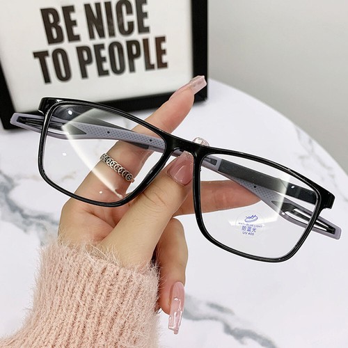 Quadratische Anti-Blaulicht-Lesebrille Herren Tr90 Leichte Sportbrille ▽ - Picture 7 of 22
