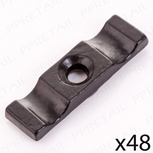 48 x BLACK 2" TURN BUTTON Rabbit Door Latch