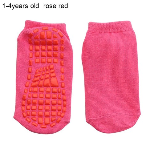 Sports Yoga Trampoline Socks Cotton Skid Floor Socks Anti-Slip Sock Kids Adults - Imagen 9 de 22