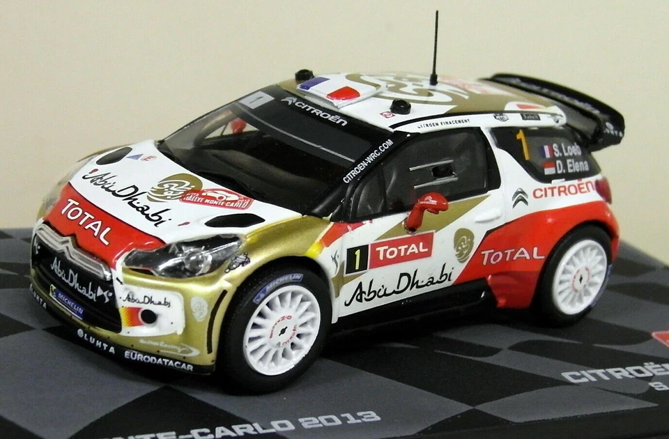 Coche modelo diecast Altaya escala 1/43 Citroen DS3 WRC Rally Monte Carlo 2013 Foto 3 de 4