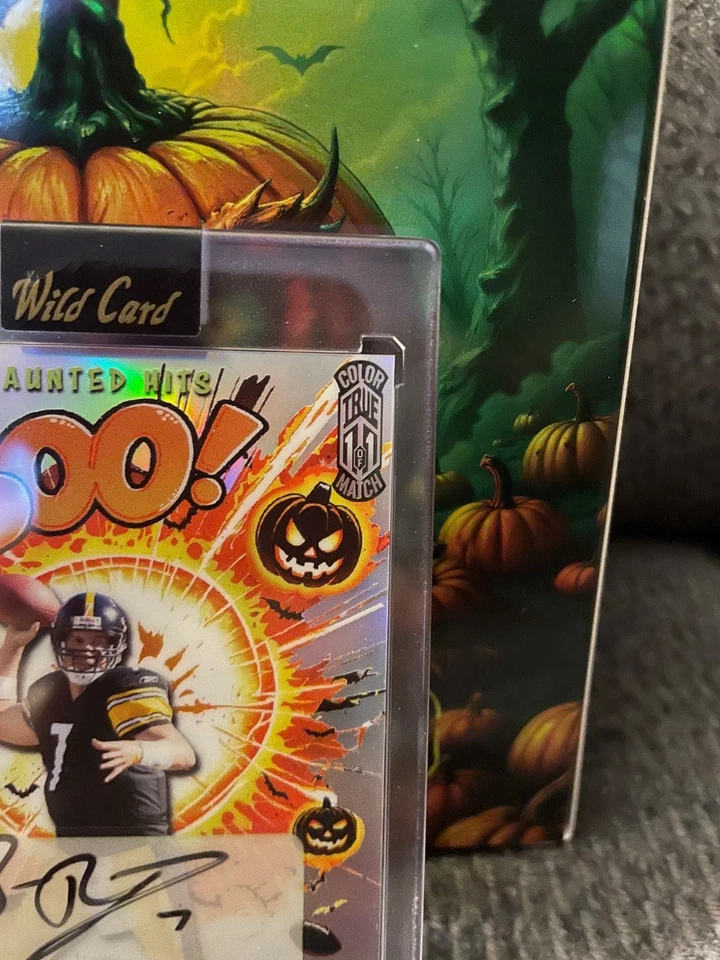 Wildcard 2025 ¡Boo! True Color Match 1/1 Auto Ben Roethlisberger Foto 3 de 4