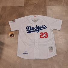 NWT Mitchell & Ness Los Angeles Dodgers #23 Kirk Gibson Men's White Jersey