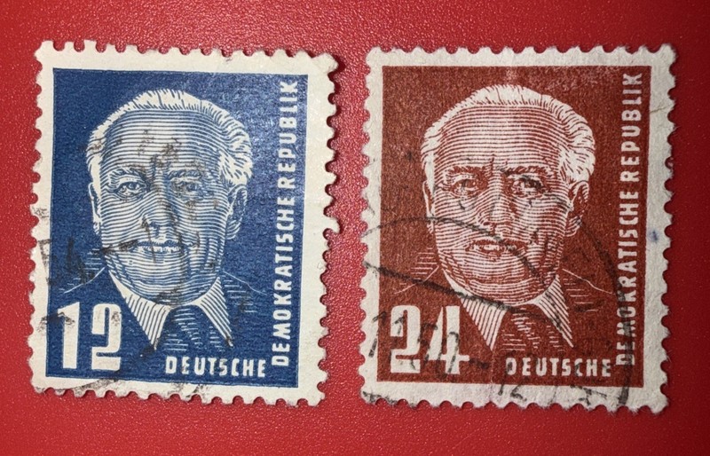 ✨GERMANY DDR 54-55 USED PRESIDENT WILHELM PIECK SCV 3.25 Lot 2