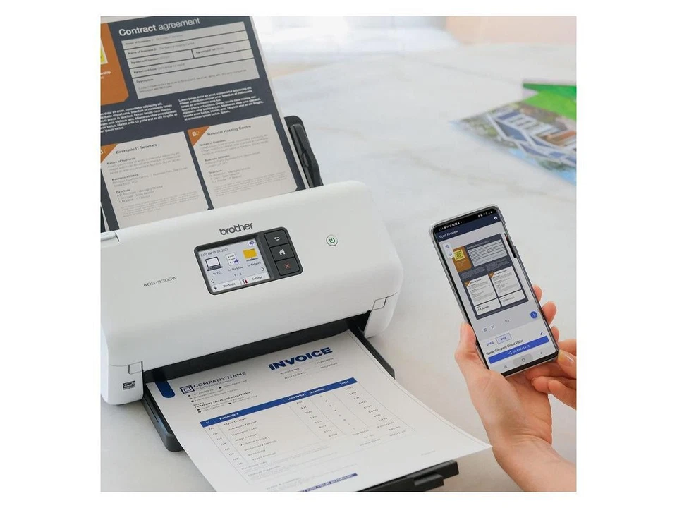 Brother ADS-4300N 600 x 600 dpi Duplex Document Scanner - Image 2 of 4