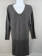 Loft Sweater Dress SP Small Petite Stretch Colorblock Mid Length Work Career