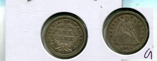 1845-P Seated Liberty Dime — photo from another recent sale
