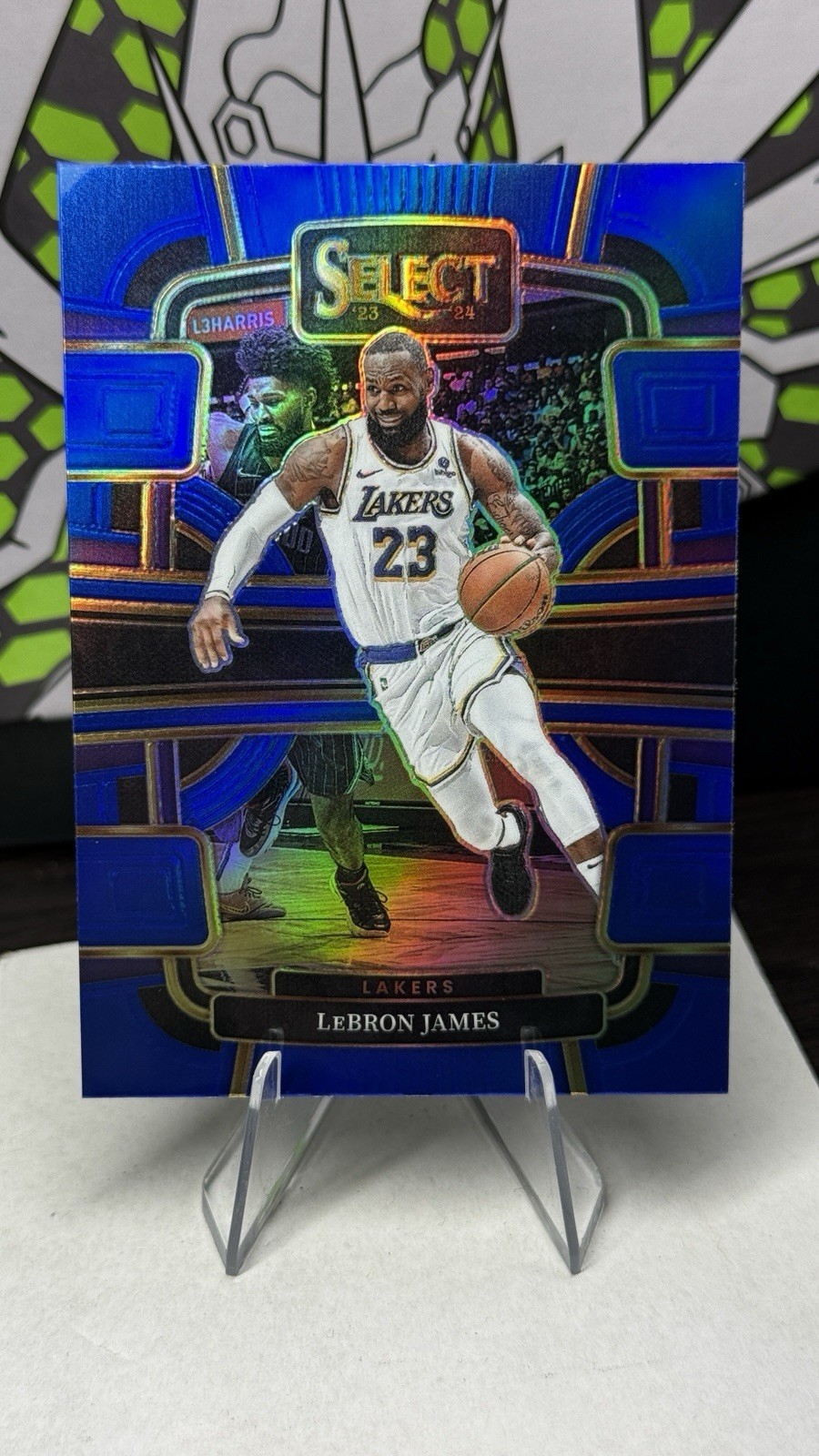 2023-24 Panini Select - Concourse LeBron James #66 Blue Prizm