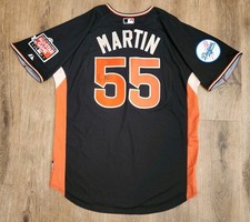 VTG 2007 MLB All Star Game Dodgers Russell Martin Signed Auto Jersey Men Large L