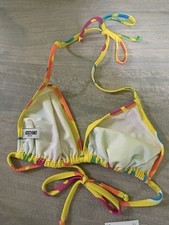 Maillot De Bain Une Pièce Vintage MOSCHINO Années 90 - Noir, Boutons Dorés - Taille 42 - Neuf Sans étiquette
