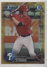 2016 Bowman Draft Chrome Picks Gold Refractor 23/50 Cole Stobbe #BDC-62 8t7