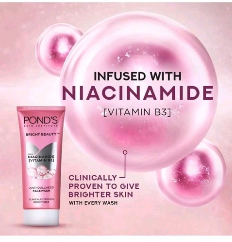 Ponds Bright Beauty Anti Dullness Facewash, 100gm USA SELLER Expiry: 3/26 - Picture 3 of 3