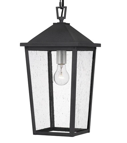 Quoizel STNL1909 Stoneleigh 9"W Outdoor Mini Pendant - Black - Picture 1 of 7