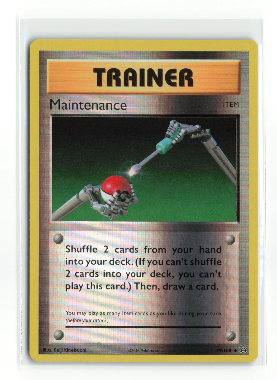 MAINTENANCE 79/108 REVERSE HOLO XY EVOLUTIONS POKEMON TCG NM-LP