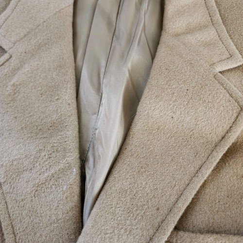 100% Camel Hair Coat Mens L Blazer Sport Jacket Suit Tan Vintage Kutler Bros - Picture 19 of 20
